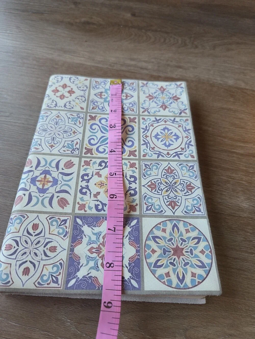 Made in Italy Decorative Tile Art Print Suede Cover Notebook Journal